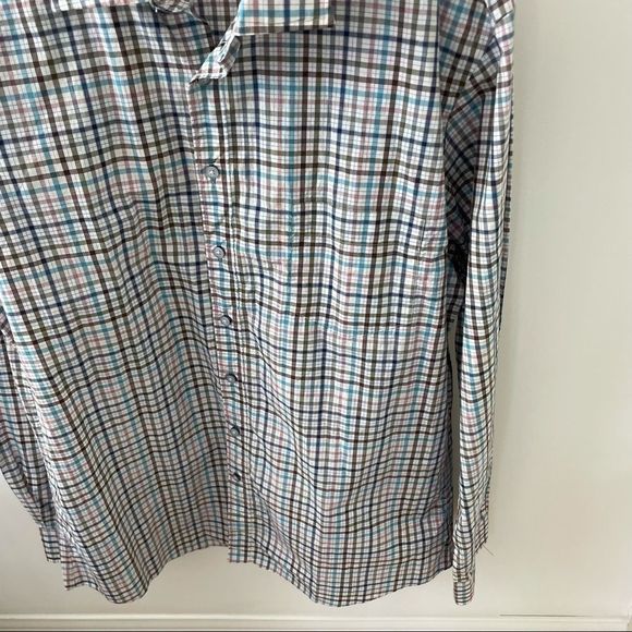 Albini Rodd & Gunn Italian Fabric Plaid Shirt 2XL - Picture 3 of 6